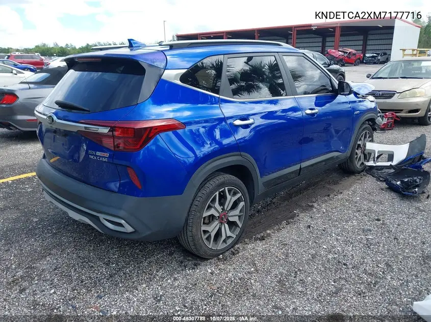 2021 KIA SELTOS VIN KNDETCA2XM7177716 — фото 4
