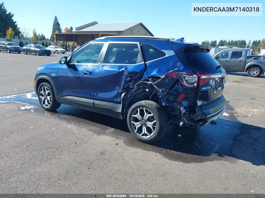 2021 KIA SELTOS VIN KNDERCAA3M7140318 — фото 3