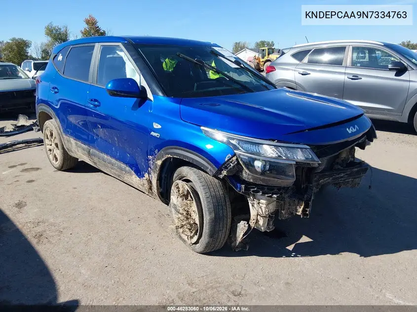 KIA SELTOS 2022, VIN KNDEPCAA9N7334763