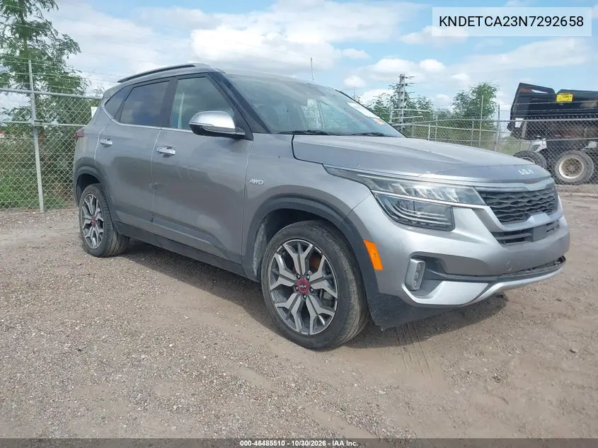 KIA SELTOS 2022, VIN KNDETCA23N7292658