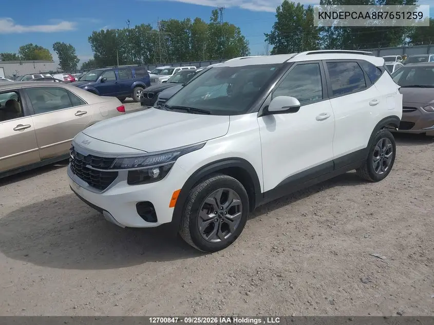 2024 KIA SELTOS VIN KNDEPCAA8R7651259 — фото 2