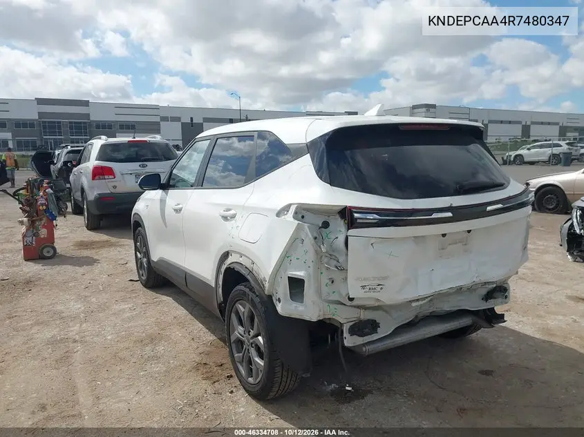 2024 KIA SELTOS VIN KNDEPCAA4R7480347 — фото 3