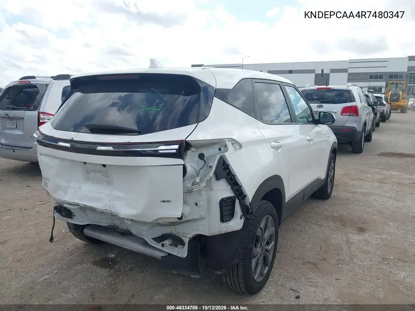 2024 KIA SELTOS VIN KNDEPCAA4R7480347 — фото 4