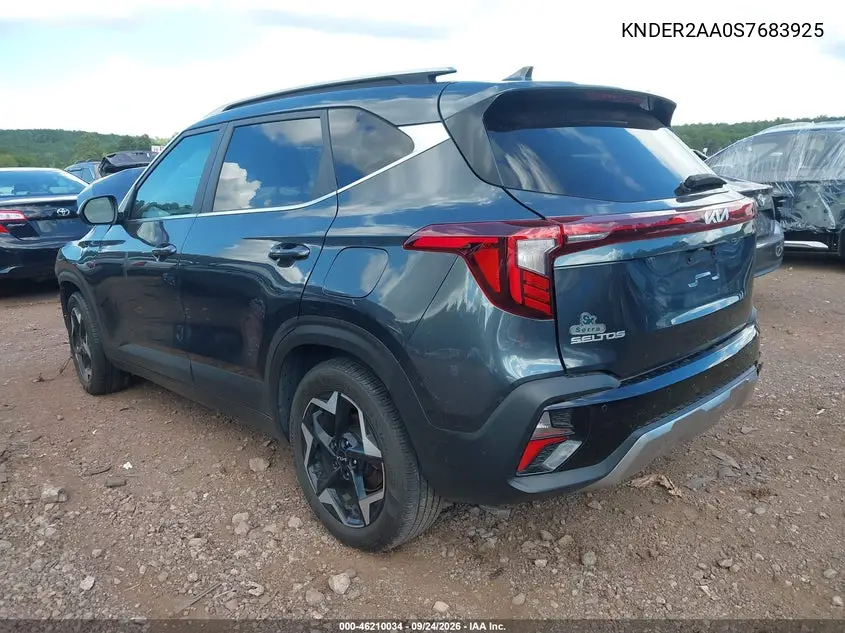 2025 KIA SELTOS VIN KNDER2AA0S7683925 — фото 3