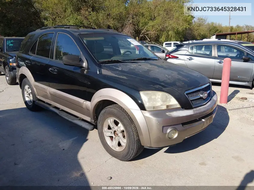 KIA SORENTO 2004, VIN KNDJC733645328431