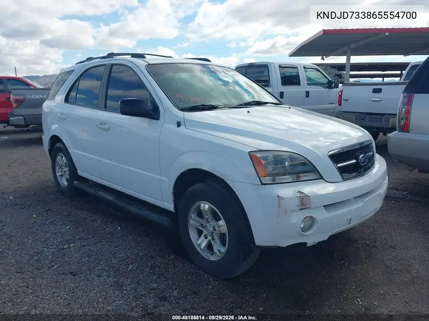 KIA SORENTO 2006, VIN KNDJD733865554700