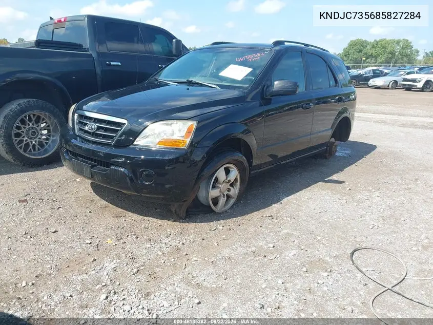 2008 KIA SORENTO VIN KNDJC735685827284 — фото 2