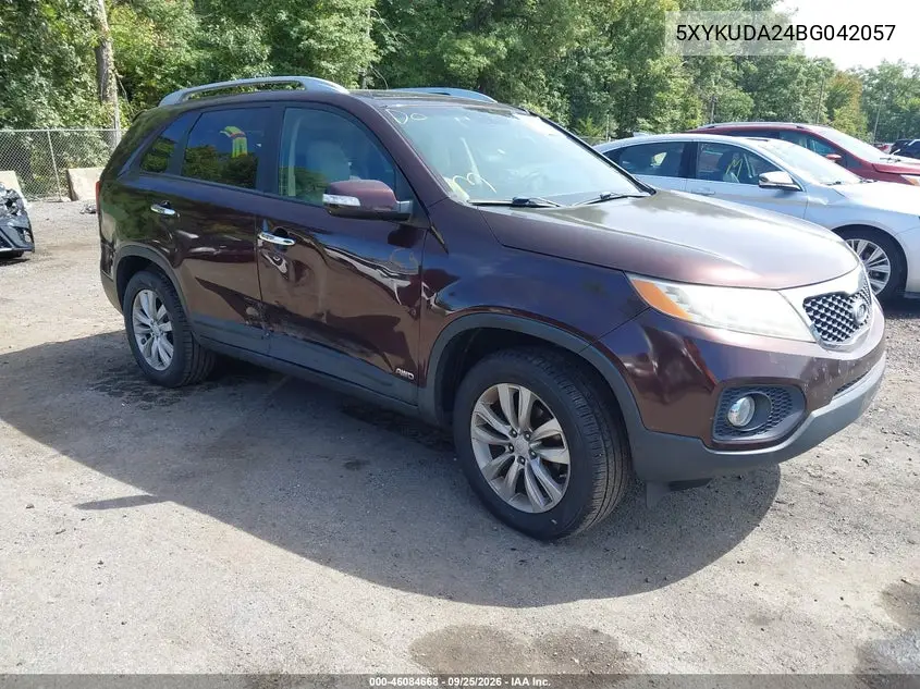 KIA SORENTO 2011, VIN 5XYKUDA24BG042057