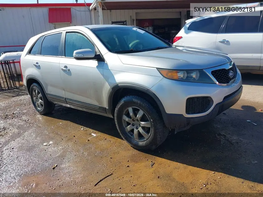 KIA SORENTO 2011, VIN 5XYKT3A15BG052181