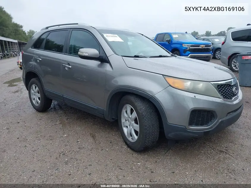 KIA SORENTO 2011, VIN 5XYKT4A2XBG169106