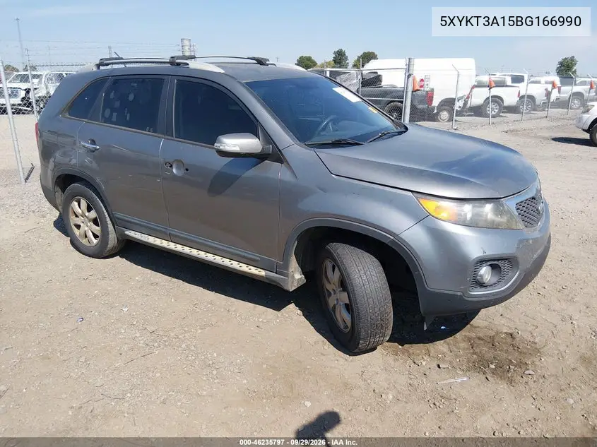 KIA SORENTO 2011, VIN 5XYKT3A15BG166990