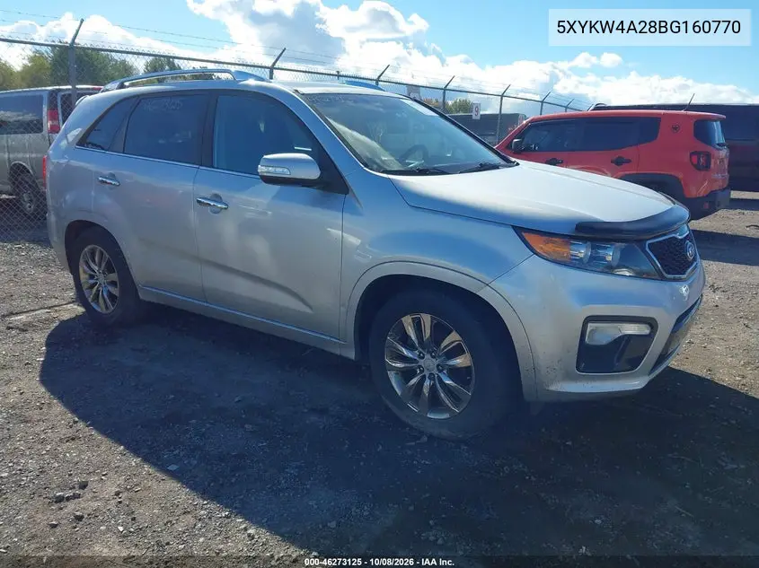 KIA SORENTO 2011, VIN 5XYKW4A28BG160770