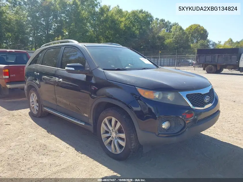 KIA SORENTO 2011, VIN 5XYKUDA2XBG134824