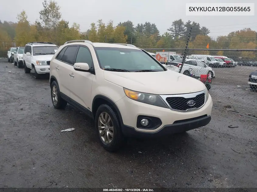 KIA SORENTO 2011, VIN 5XYKUCA12BG055665