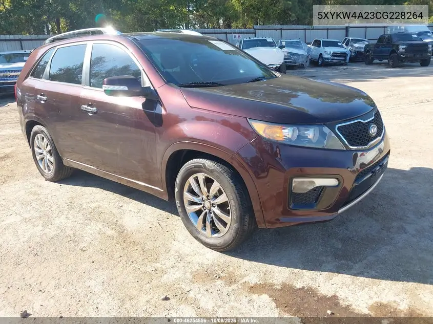 KIA SORENTO 2012, VIN 5XYKW4A23CG228264