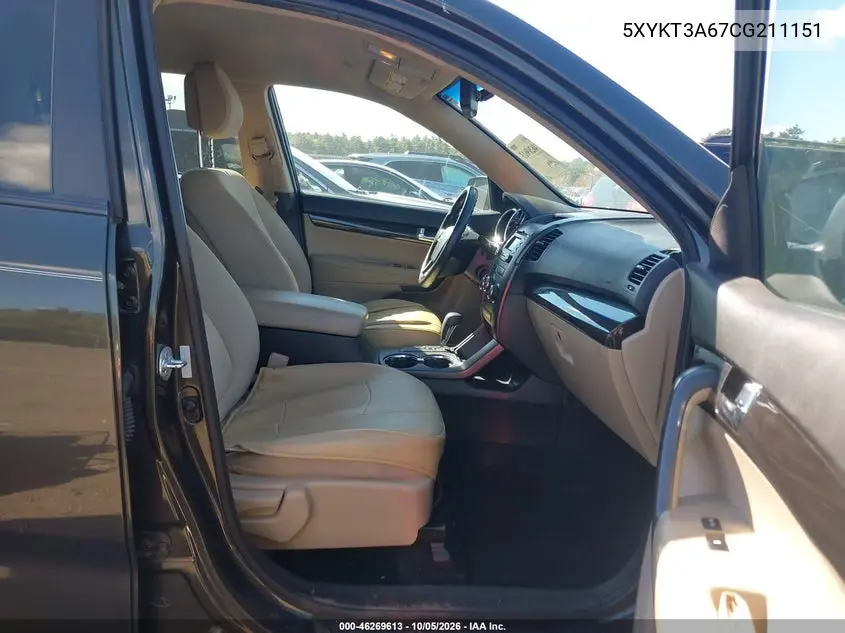 2012 KIA SORENTO VIN 5XYKT3A67CG211151 — фото 5