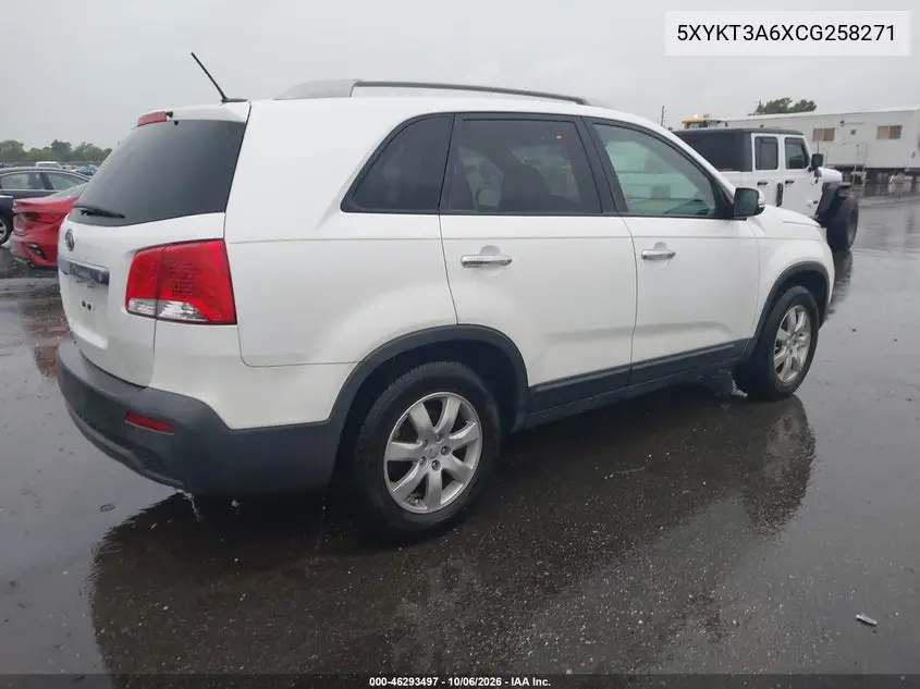 2012 KIA SORENTO VIN 5XYKT3A6XCG258271 — фото 4