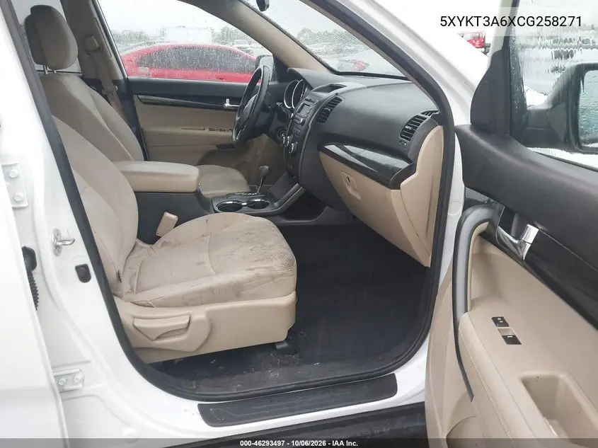 2012 KIA SORENTO VIN 5XYKT3A6XCG258271 — фото 5