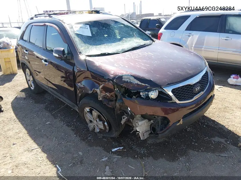 KIA SORENTO 2012, VIN 5XYKU4A69CG248284