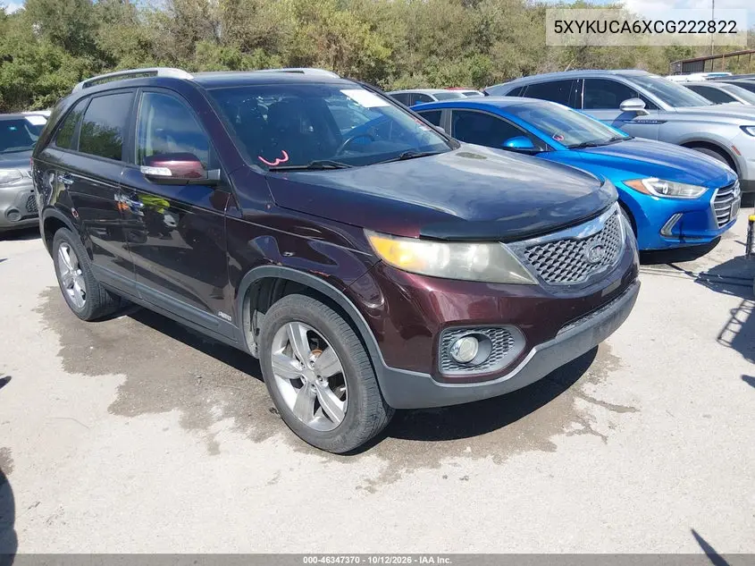 KIA SORENTO 2012, VIN 5XYKUCA6XCG222822