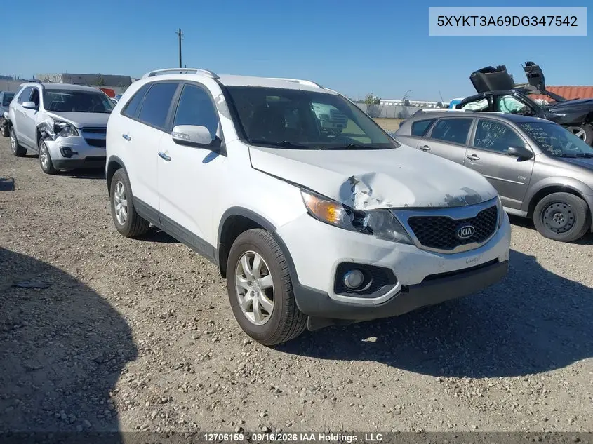 KIA SORENTO 2013, VIN 5XYKT3A69DG347542