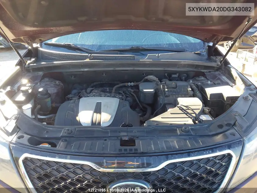 2013 KIA SORENTO VIN 5XYKWDA20DG343082 — фото 10