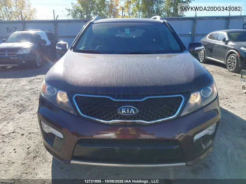 2013 KIA SORENTO VIN 5XYKWDA20DG343082 — фото 12