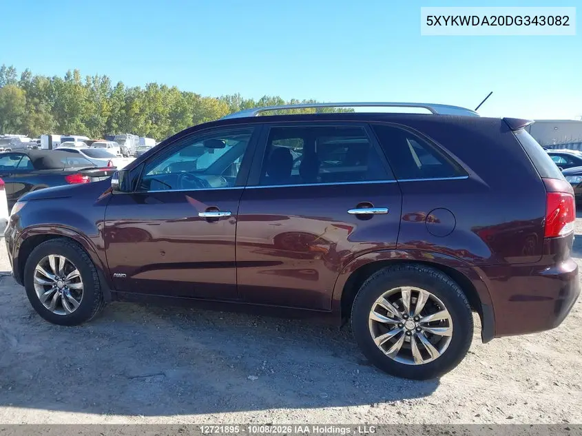 2013 KIA SORENTO VIN 5XYKWDA20DG343082 — фото 14