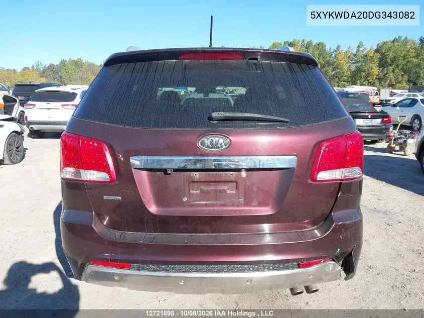 2013 KIA SORENTO VIN 5XYKWDA20DG343082 — фото 16