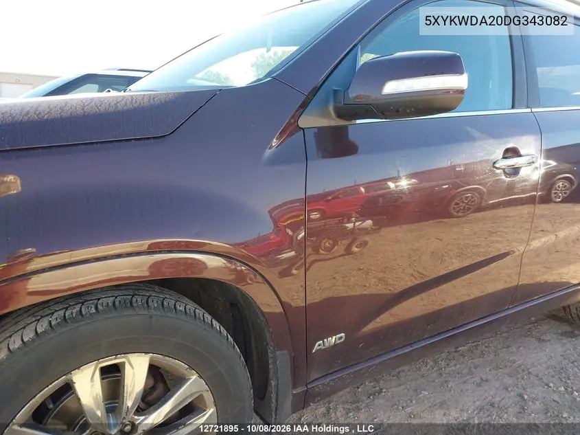 2013 KIA SORENTO VIN 5XYKWDA20DG343082 — фото 20
