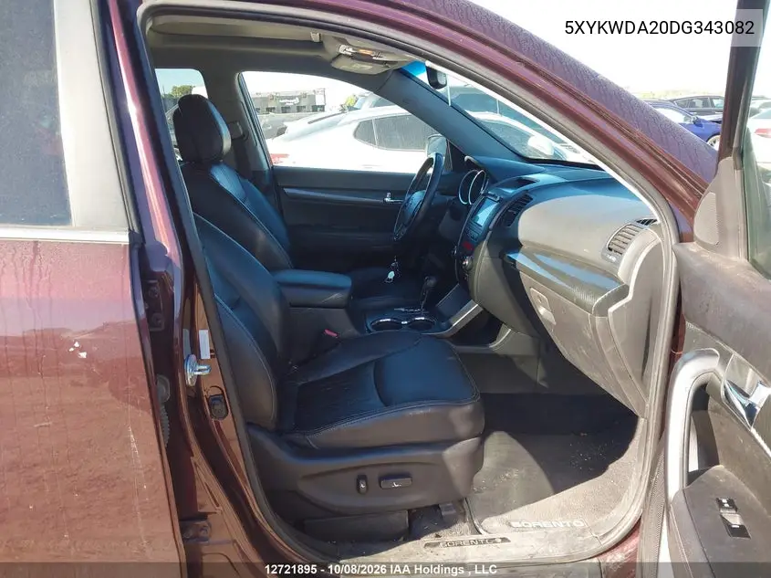 2013 KIA SORENTO VIN 5XYKWDA20DG343082 — фото 5
