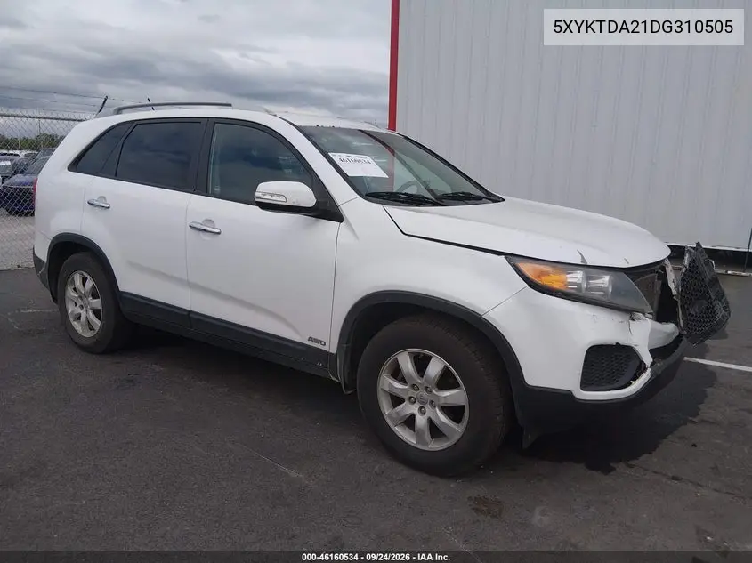KIA SORENTO 2013, VIN 5XYKTDA21DG310505