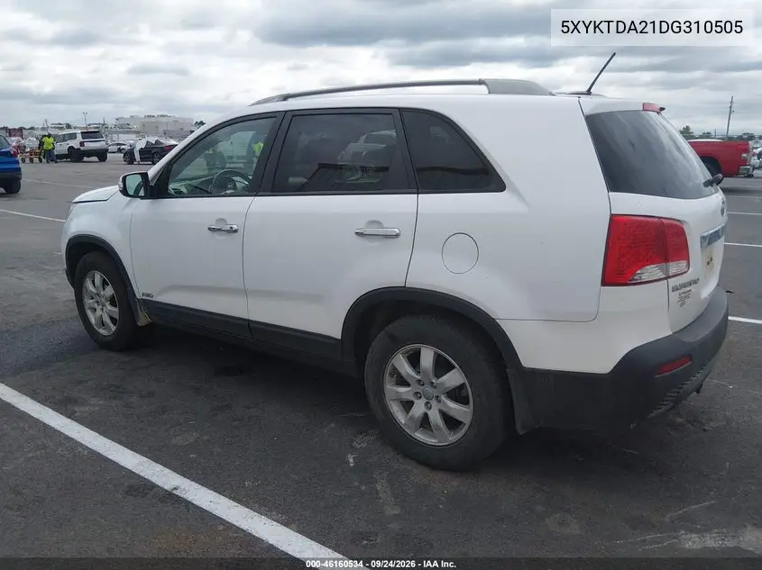 2013 KIA SORENTO VIN 5XYKTDA21DG310505 — фото 3