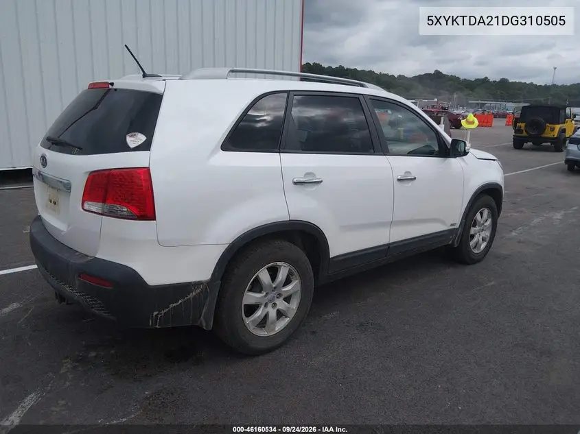 2013 KIA SORENTO VIN 5XYKTDA21DG310505 — фото 4