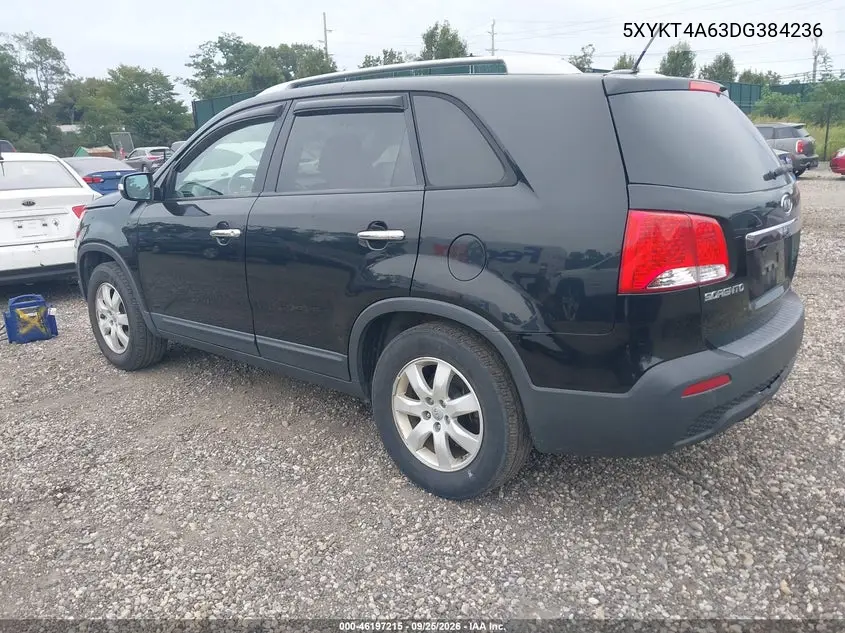 2013 KIA SORENTO VIN 5XYKT4A63DG384236 — фото 3
