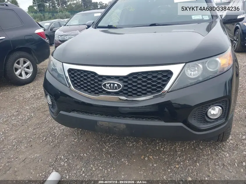 2013 KIA SORENTO VIN 5XYKT4A63DG384236 — фото 6