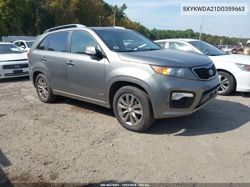KIA SORENTO 2013, VIN 5XYKWDA21DG359663