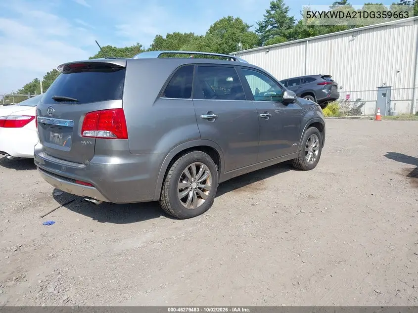 2013 KIA SORENTO VIN 5XYKWDA21DG359663 — фото 4