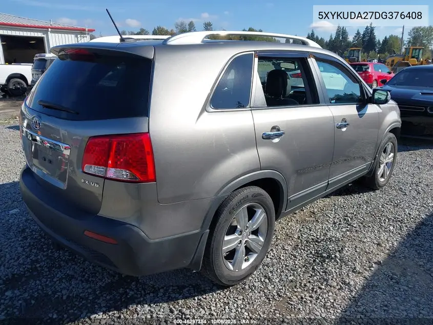 2013 KIA SORENTO VIN 5XYKUDA27DG376408 — фото 4