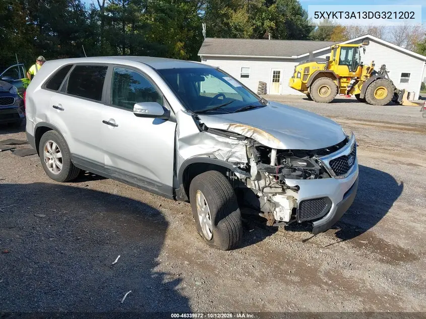 KIA SORENTO 2013, VIN 5XYKT3A13DG321202