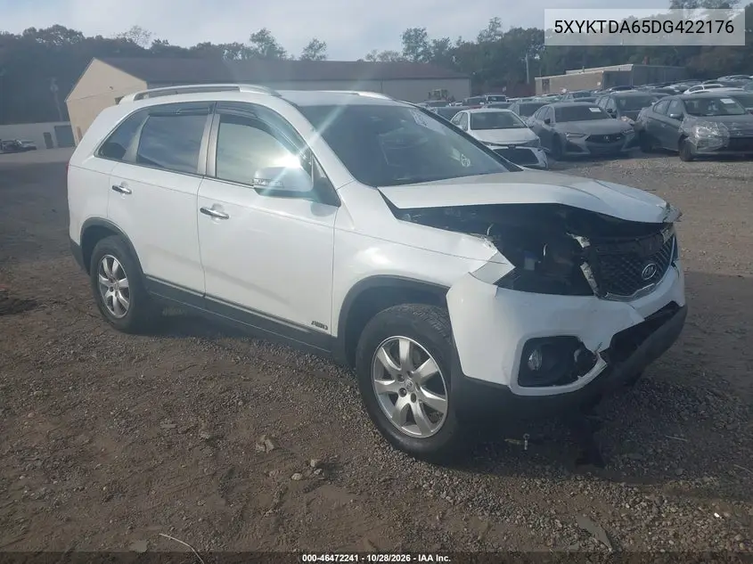 KIA SORENTO 2013, VIN 5XYKTDA65DG422176