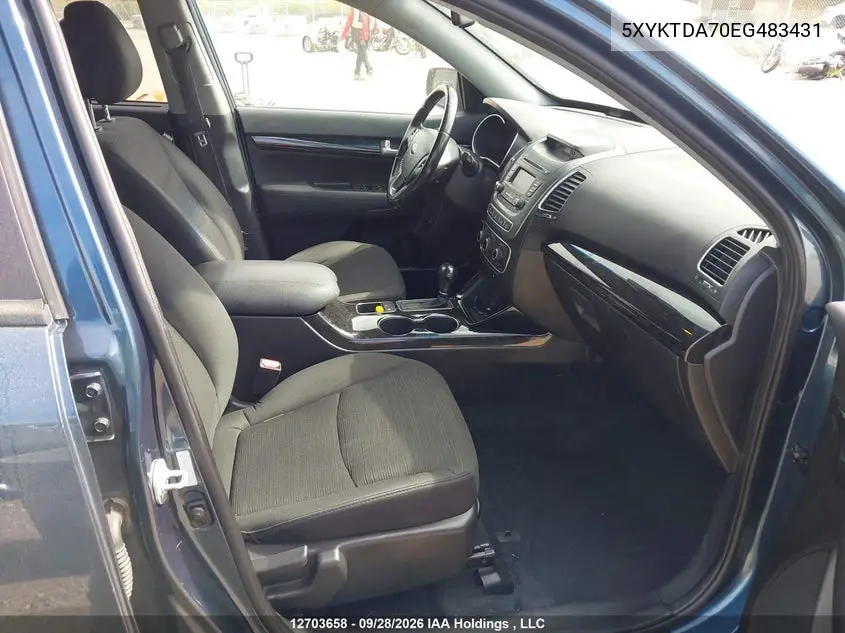 2014 KIA SORENTO VIN 5XYKTDA70EG483431 — фото 13
