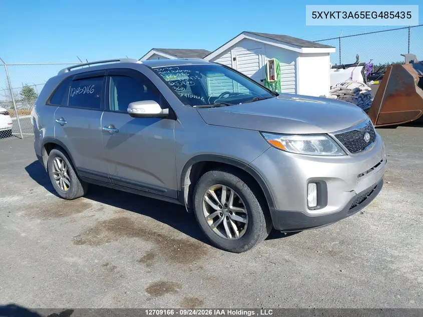 KIA SORENTO 2014, VIN 5XYKT3A65EG485435