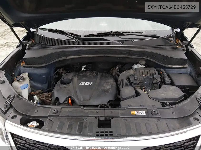 2014 KIA SORENTO VIN 5XYKTCA64EG455729 — фото 10