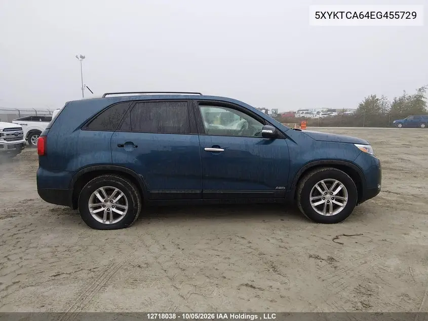 2014 KIA SORENTO VIN 5XYKTCA64EG455729 — фото 13