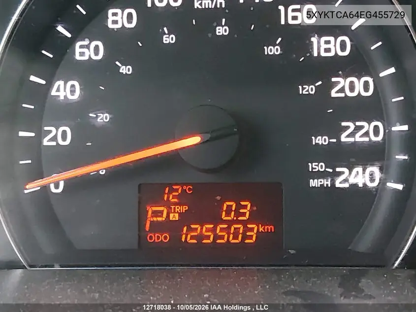 2014 KIA SORENTO VIN 5XYKTCA64EG455729 — фото 15