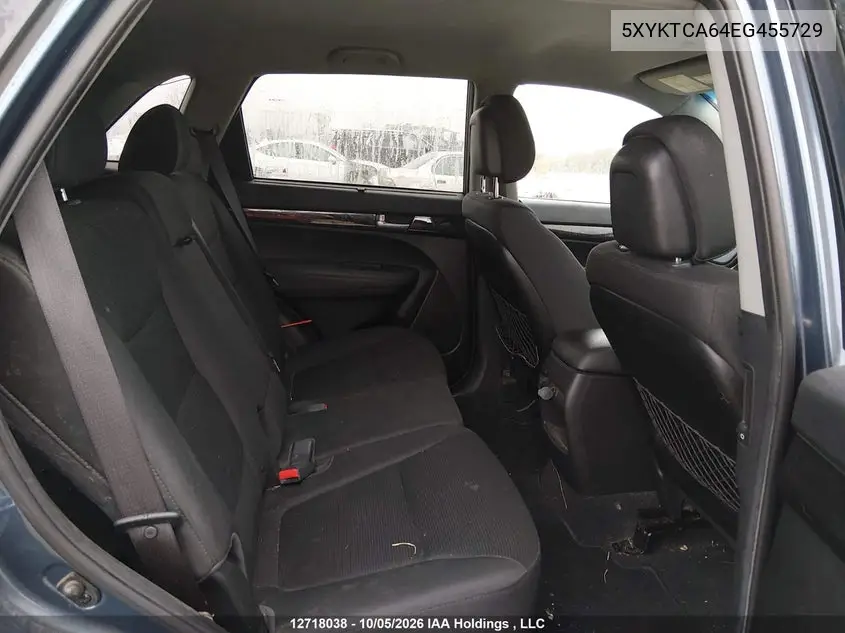 2014 KIA SORENTO VIN 5XYKTCA64EG455729 — фото 8