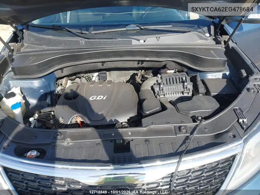 2014 KIA SORENTO VIN 5XYKTCA62EG478684 — фото 10