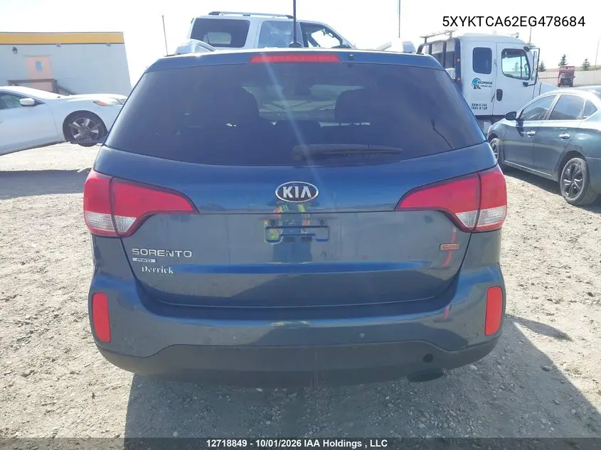 2014 KIA SORENTO VIN 5XYKTCA62EG478684 — фото 16