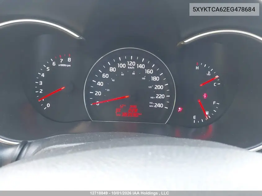 2014 KIA SORENTO VIN 5XYKTCA62EG478684 — фото 7